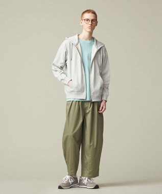 J.PRESS YORK STREET 【UNISEX】バギーフィットパンツ カーキ系