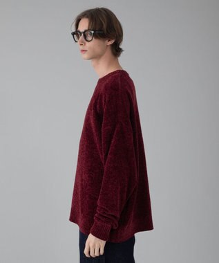 WEGO 【ユニセックス着用ITEM/MLサイズ展開】ベロアモールプルオーバー ワイン