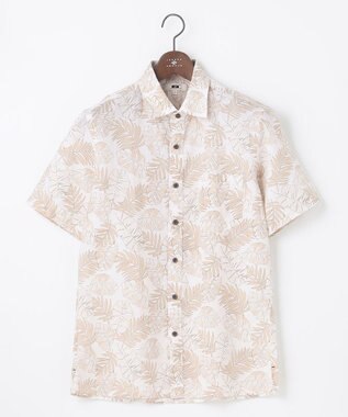 JOSEPH ABBOUD リヨセルリーフ 半袖シャツ ホワイト系5