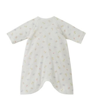 MIKI HOUSE HOT BISCUITS 【50-60cm】 フライス コンビ肌着 プリント柄 マルチカラー