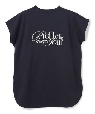 UNFILO 【新色追加】BEAUTY FORM-Tコットン ロゴフレンチT ネイビー