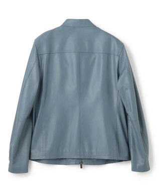 JOSEPH HOMME 【LEON 2月号掲載】ライトラムナッパレザー　シングルライダース ダルブルー系