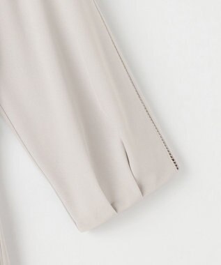 J.PRESS LADIES S トリアセスムース フレア ワンピース ライトグレー系