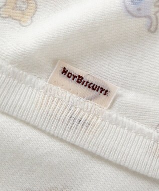 MIKI HOUSE HOT BISCUITS 【50-60cm】 フライス コンビ肌着 プリント柄 マルチカラー