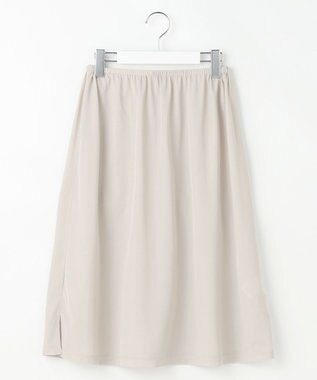 J.PRESS LADIES S トリアセスムース フレア ワンピース ライトグレー系