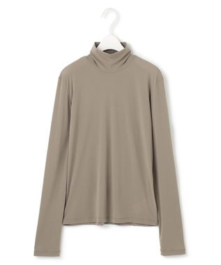 ICB 【洗える】 パウダリーチュール ハイネックトップス フォーン系