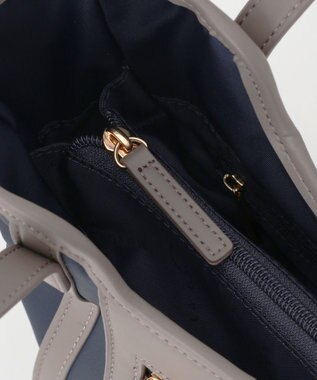 LA BAGAGERIE リサイクルレザー　フラップトート ネイビー