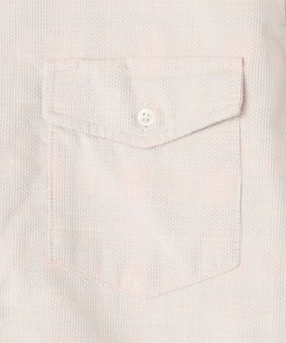 J.PRESS MEN Ｗフェイス キャラメルコールバンドカラー シャツ アイボリー系