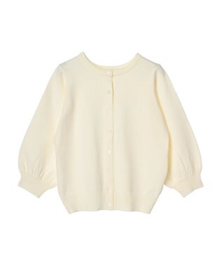 Green Parks 前後２ＷＡＹ　７分袖ハイゲージカーディガン Off White