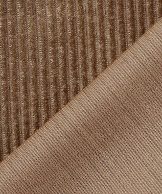 uncrave シアーベロアリブ シャツ ブラウン