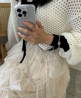 WEGO フラワービーズストラップ