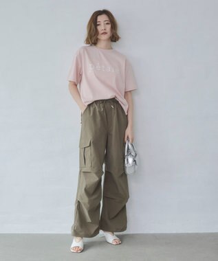 WEGO 【2026春夏新作】接触冷感プリントロゴT ライトピンク