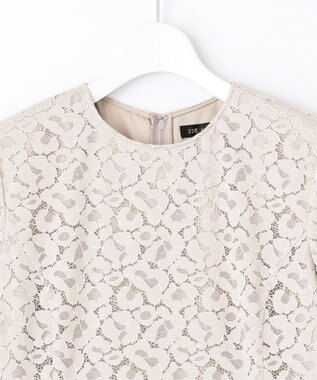 23区 【APPLAUDIR】ニュアンス フラワーレース ドレス ベージュ系