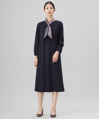 J.PRESS LADIES 2WAY ライン スカーフ リング シルバー系