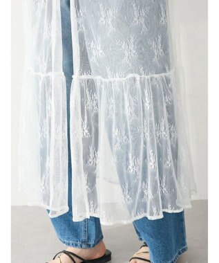 Green Parks ２ｗａｙ　レイヤードレースワンピース White