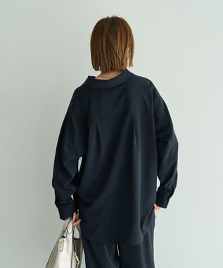 YECCA VECCA 【2点SET】スキッパーデザインセットアップ Navy