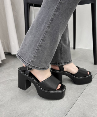 WEGO ヒールデザインサンダル 柄1