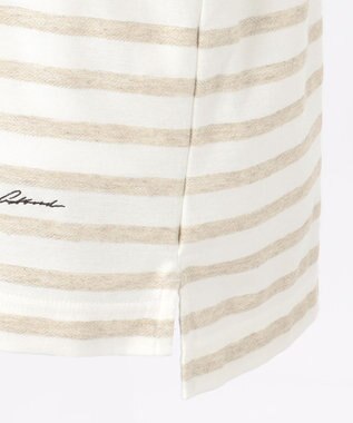 JOSEPH ABBOUD MOUNTAIN 【SPACE】OGリネンボーダー Tシャツ アイボリー系2