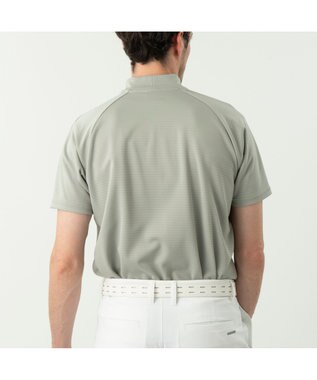 ZERO HALLIBURTON ボーダーモックネックTシャツ ZHG-M6S5b 85190 ライトグリーン