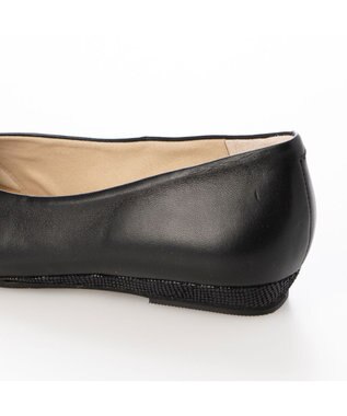 MODE ET JACOMO <MODE ET JACOMO>スクエアトゥフラットパンプス ブラック