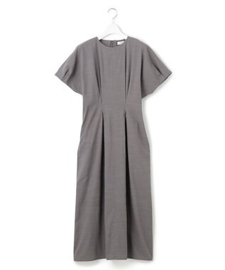J.PRESS YORK STREET 【WOMEN】リネンライクイージーフィット ワンピース グレー系
