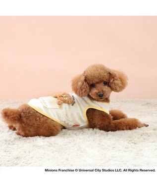 PET PARADISE ミニオン ティム サーモキープ タンクトップ 《ポシェット》 小型犬 ホワイト