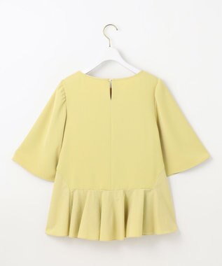 ANY SIS 【撥水・接触冷感・UVカット】コンフォートイージーペプラム  ブラウス イエロー