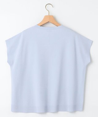 組曲 【WEB限定】Tシャツライク サマーニット サックスブルー系