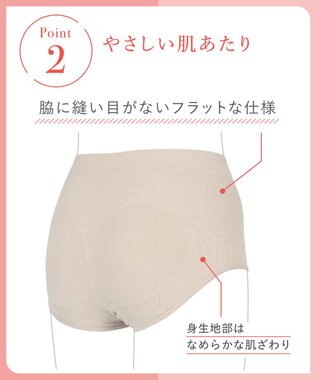 Wing ショーツ ここちよいフィット感 やさしい肌あたり 【デイリーフィット ヒップフィット】 深ばきタイプ はきこみ丈ふかめ EC1955 ウイング／ワコール ベージュ