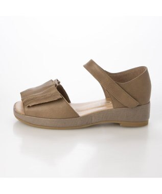 MODE ET JACOMO <D'ICI>フリルモチーフサンダル ベージュ