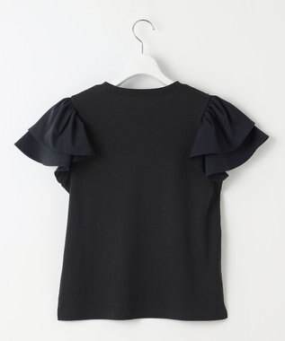 Feroux フリル袖  Tシャツ ブラック系