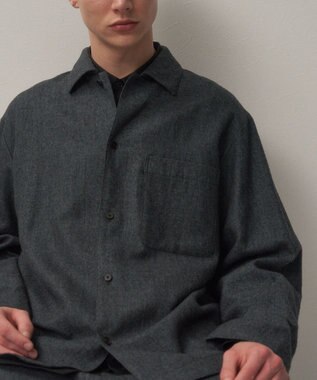 ATON LINEN WOOL TWILL | シャツジャケット - UNISEX