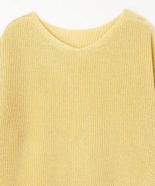 ANY L 【洗濯機可/前後着用可/アンチピリング】２ＷＡＹドライニット イエロー