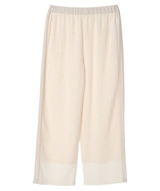 AMERICAN HOLIC 刺繍スクエアパンツ Ivory