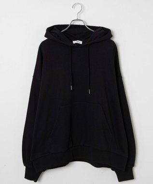 WEGO 【SCHOOLITEM】ルーズフィットプルパーカー ブラック