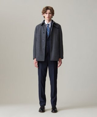 J.PRESS MEN アクティブウォームジャージ シティウォークコート ライトグレー系