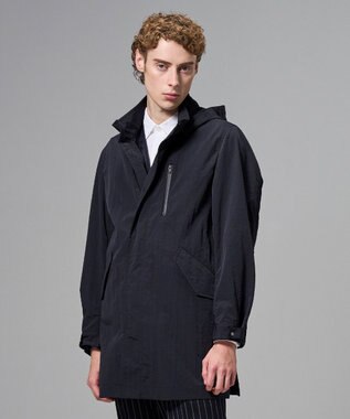 JOSEPH HOMME 新素材【高機能素材/ライナードッキング対応】トラセアナイロンタッサー　モッズコート ブラック系