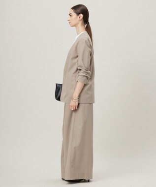 ICB 【一部カラーのみ接触冷感・洗える】UnleashLite ノーカラージャケット クリームブラウン系