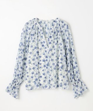 GRACE CONTINENTAL スモールフラワーケープトップ キナリ