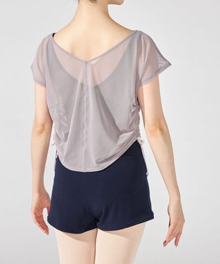 Chacott チュールトップ グレージュ