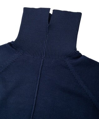 AMERICAN HOLIC バイパチモックネックニットワンピース Navy