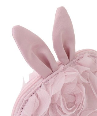 Maison de FLEUR チュールローズラウンドポーチ Pink