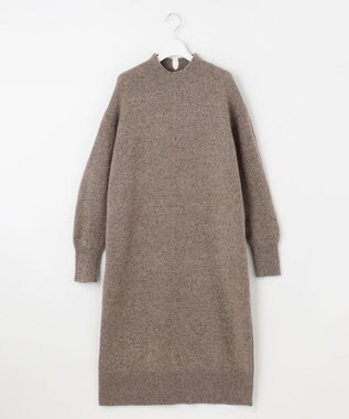 J.PRESS LADIES L 【洗える】MIX COLORED ニット ワンピース ブラウン系