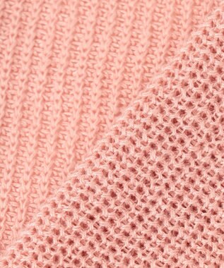 自由区 S 【WEB限定カラーあり・洗える】リネンミドルゲージニット カーディガン ライトピンク