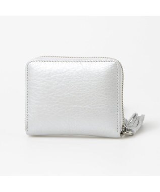 UNBILLION ペルケ perche / カラーコンビジャバラ・カードウォレット シルバー