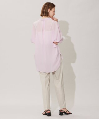 ICB 【洗える】 サマーウールトロ ストレートパンツ ライトオリーブ系