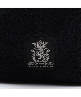 A.D.M.J. 【もこもこ】オスカー/コード刺しゅうキューブトート21cm(Dカン＋) PITCH BLACK