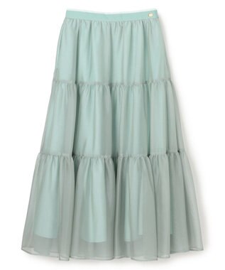 TOCCA CRYSTAL SHEER スカート スモーキーグリーン系
