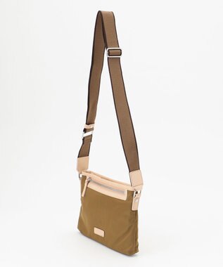 Y'SACCS 【LIMONTAナイロン】ストライプテープショルダー カーキ