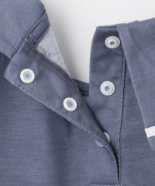 ANY KIDS 接触冷感セーラーカラーTシャツ ブルー